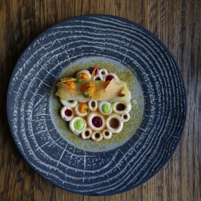 high-angle-view-fruit-plate-tabl