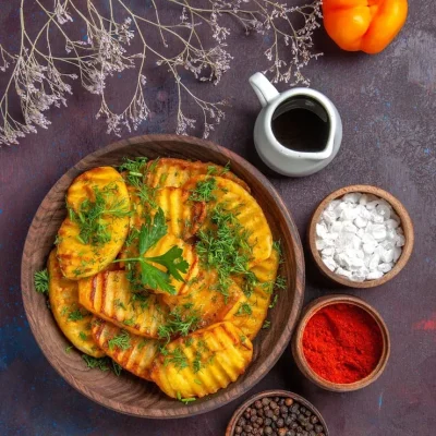 top-view-tasty-cooked-potatoes-d